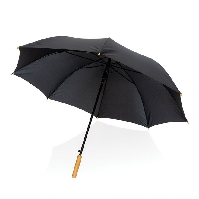 PARAPLUIE PERSONNALISE AUTO RPET IMPACT 'CLASSIC YORK'  - noir