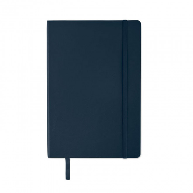 CARNET A5 RECYCLE SOUPLE PERSONNALISABLE 'LUGGATI' - bleu marine