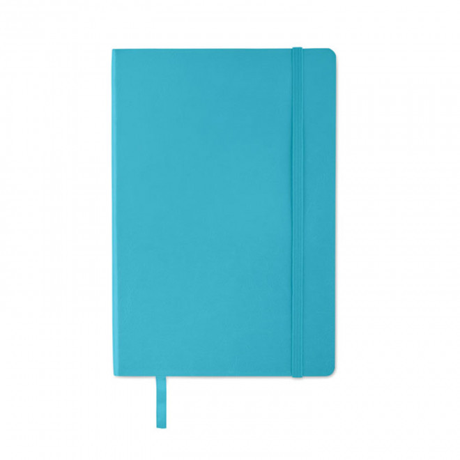 CARNET A5 RECYCLE SOUPLE PERSONNALISABLE 'LUGGATI' - bleu clair