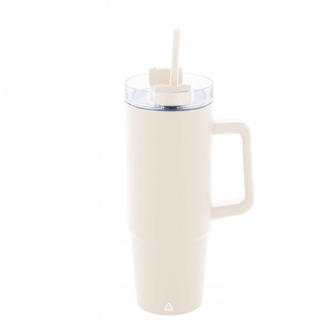 MUG RECYCLE RCS PERSONNALISABLE 900ML 'TENDENZI' - crème