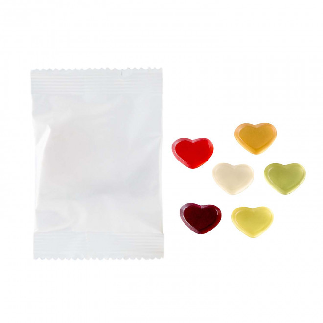 BONBONS SANS GELATINE PERSONNALISE 'PIMPY VEGGIE' - coeur