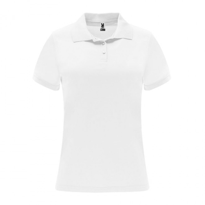 POLO PERSONNALISÉ FEMME BLANC 'MONZHA' - blanc