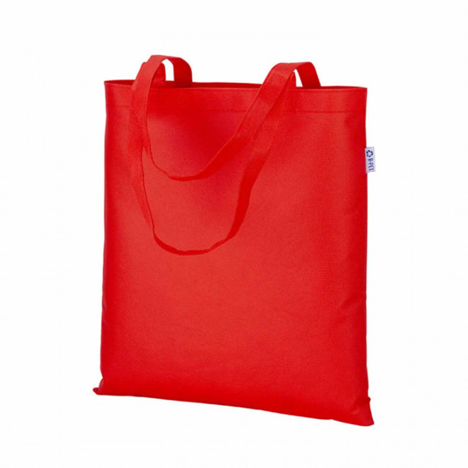 TOTE-BAG PUBLICITAIRE AVEC ANSES LONGUES 'BONITO RPET' - rouge