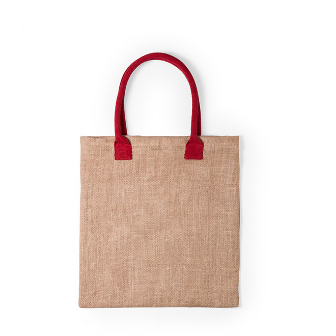 SAC PERSONNALISÉ EN JUTE 'SALTILLON' - rouge