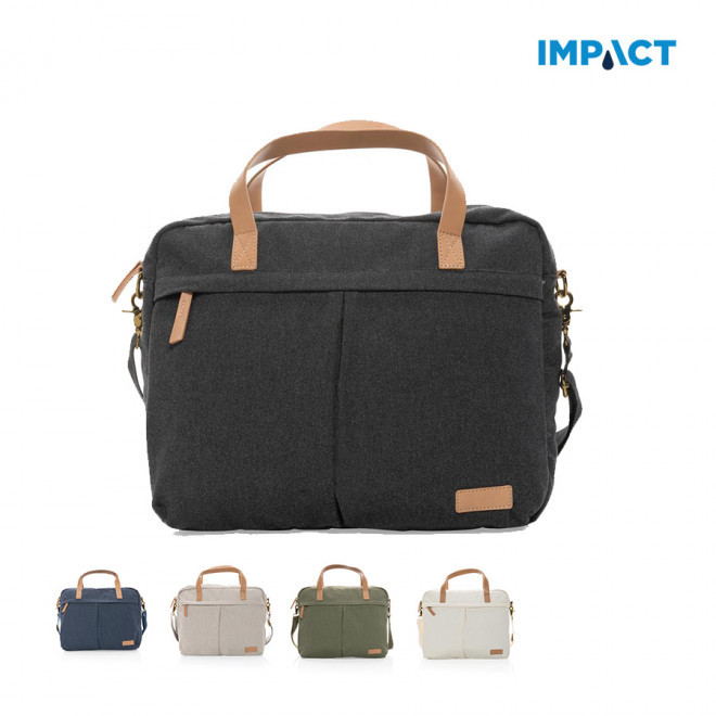 SACOCHE PERSONNALISABLE POUR ORDINATEUR IMPACT® 'POJAN' - noir