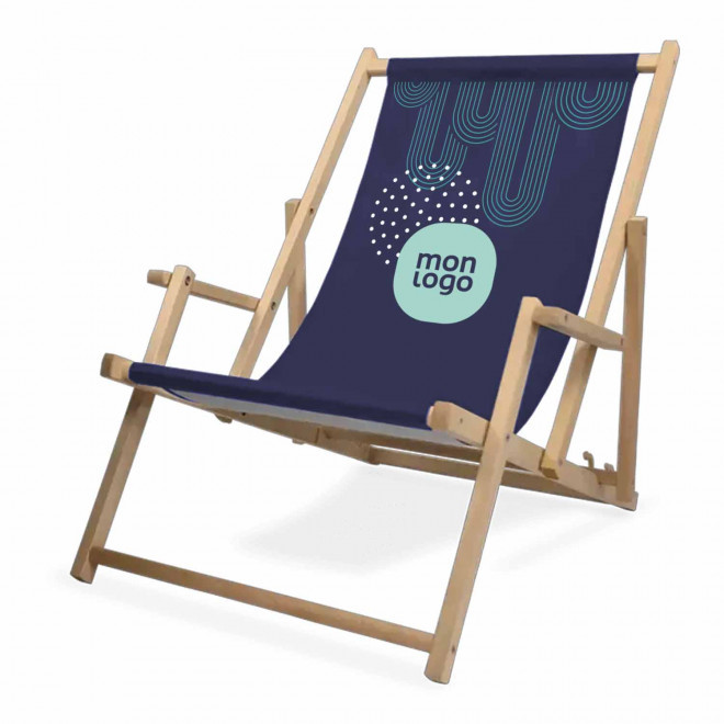 CHILIENNE PERSONNALISABLE AVEC ACCOUDOIRS 'MAPICA' - quadrichromie