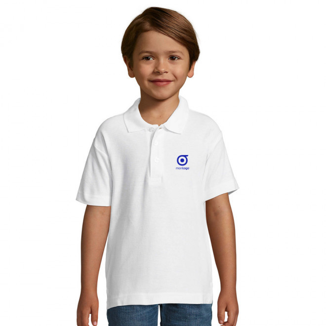POLO BLANC PUBLICITAIRE ENFANT 'SUMMER KIDS' 170 GR/M² - blanc