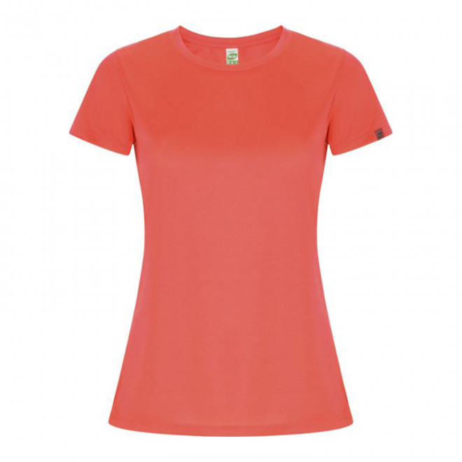 RAPIDE 4J - TEE-SHIRT FEMME PERSONNALISE 'LUDO' - corail fluo
