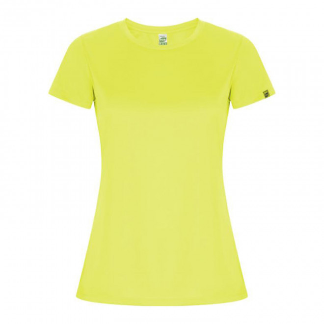 RAPIDE 4J - TEE-SHIRT FEMME PERSONNALISE 'LUDO' - jaune fluo