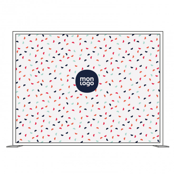 TOILE TOTEM PERSONNALISABLE LUMINEUX 'LUMIFRAME COLOR' - 300 x 230 cm