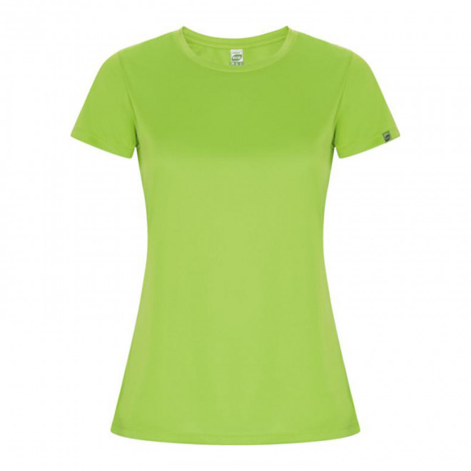 RAPIDE 4J - TEE-SHIRT FEMME PERSONNALISE 'LUDO' - citron vert