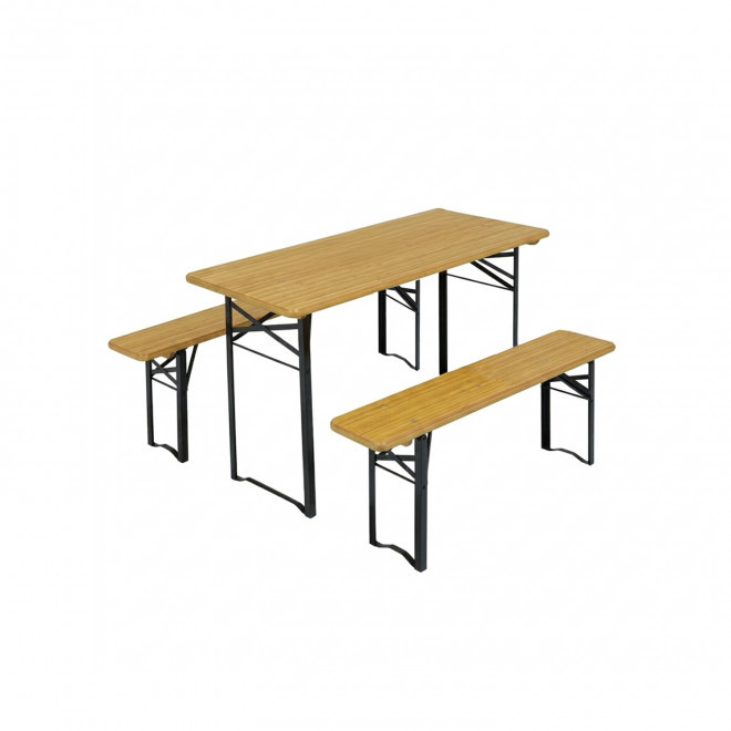 SET PERSONNALISABLE TABLE ET BANC 'AVRIL' - Long. 110 cm
