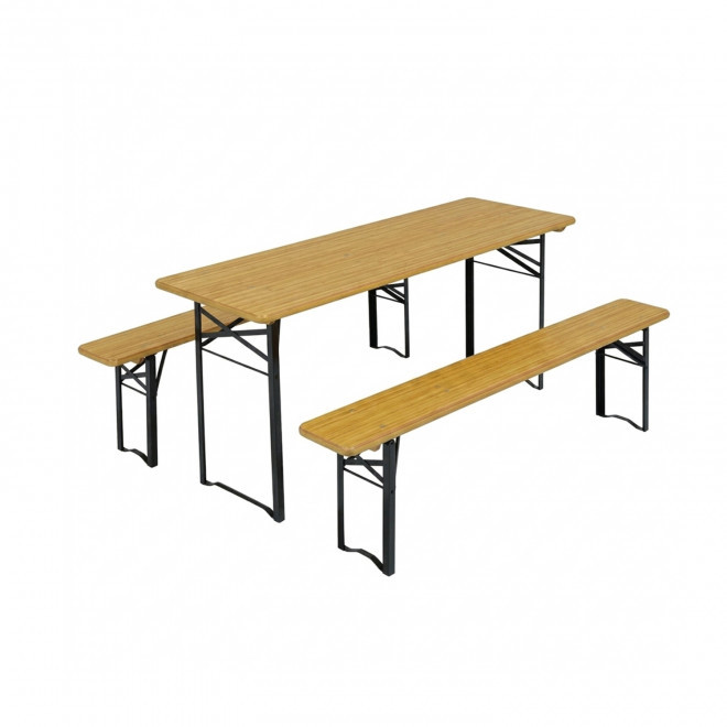 SET PERSONNALISABLE TABLE ET BANC 'AVRIL' - Long. 160 cm