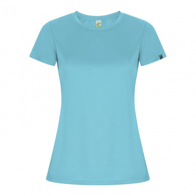 RAPIDE 4J - TEE-SHIRT FEMME PERSONNALISE 'LUDO' - bleu turquoise