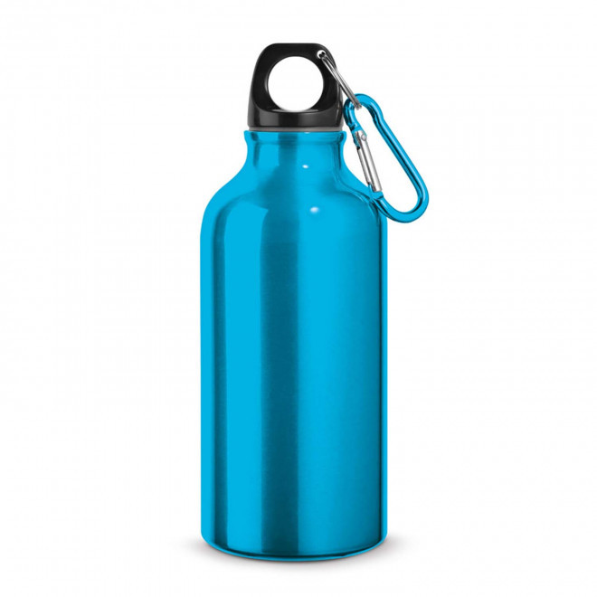 GOURDE PERSONNALISABLE EN MÉTAL 400 ML 'EVEREST' - bleu clair
