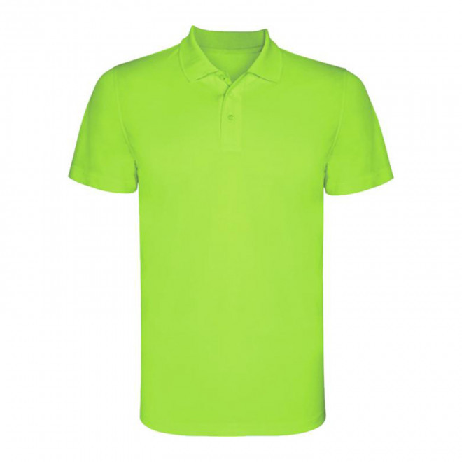 RAPIDE 4J - POLO SPORT HOMME PERSONNALISE 'MONZHA' - citron vert