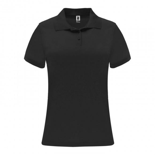RAPIDE 4J - POLO SPORT FEMME PERSONNALISE 'MONZHA' - noir
