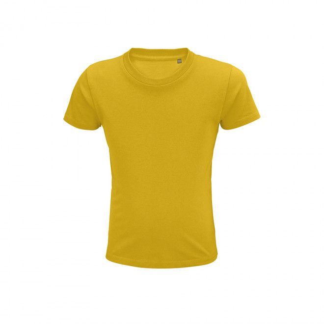 T-SHIRT ENFANT PERSONNALISÉ BIO 'PIONEER KIDS' - jaune