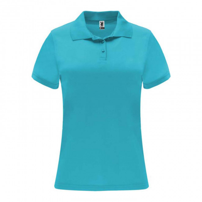 RAPIDE 4J - POLO SPORT FEMME PERSONNALISE 'MONZHA' - bleu turquoise