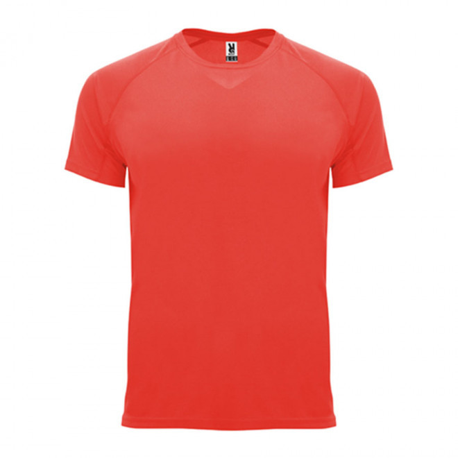 TEE SHIRT SPORT PUBLICITAIRE ENFANT 'ESPORTO' - corail fluo