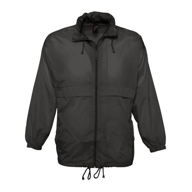 COUPE-VENT IMPERMEABLE MIXTE NON-DOUBLÉ 'SURF' - noir