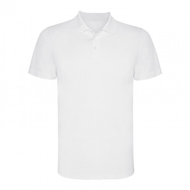 RAPIDE 4J - POLO SPORT ENFANT PERSONNALISE 'MONZHA' - blanc