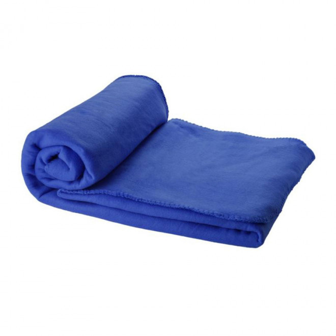 PLAID POLAIRE PERSONNALISÉ 'WEEK-END' - EXPEDITION RAPIDE 4 JOURS - bleu foncé