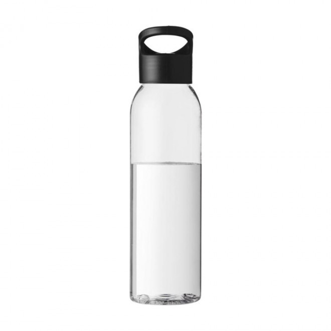 BOUTEILLE PUBLICITAIRE CORPS TRANSPARENT 650ML 'SIMCOE' - EXPEDITION RAPIDE 4 JOURS - noir