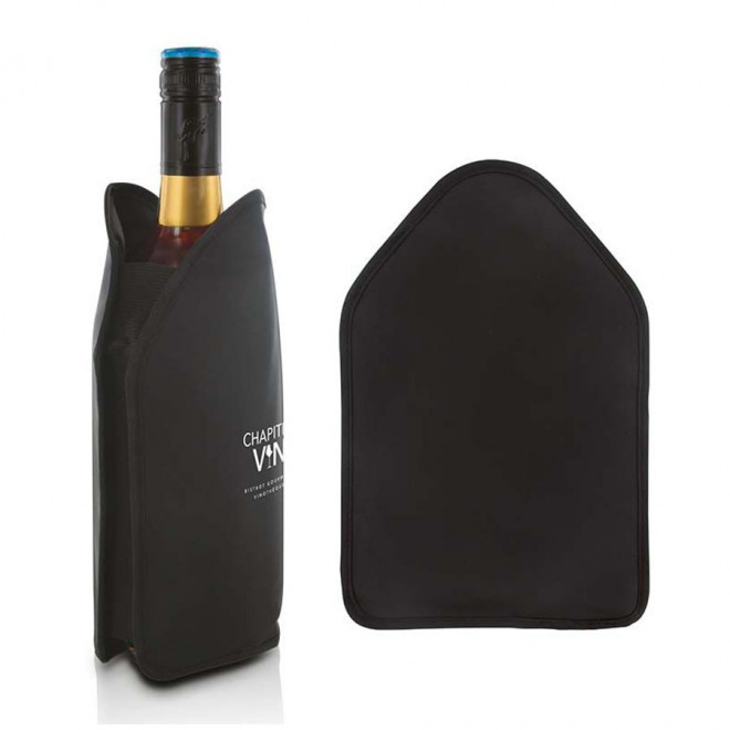 RAFRAISCHISSEUR DE BOUTEILLE PERSONNALISABLE 'LADO' - noir