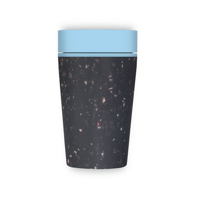 MUG PERSONNALISABLE REUTILISABLE ET DURABLE 'KAFFI' - noir/bleu