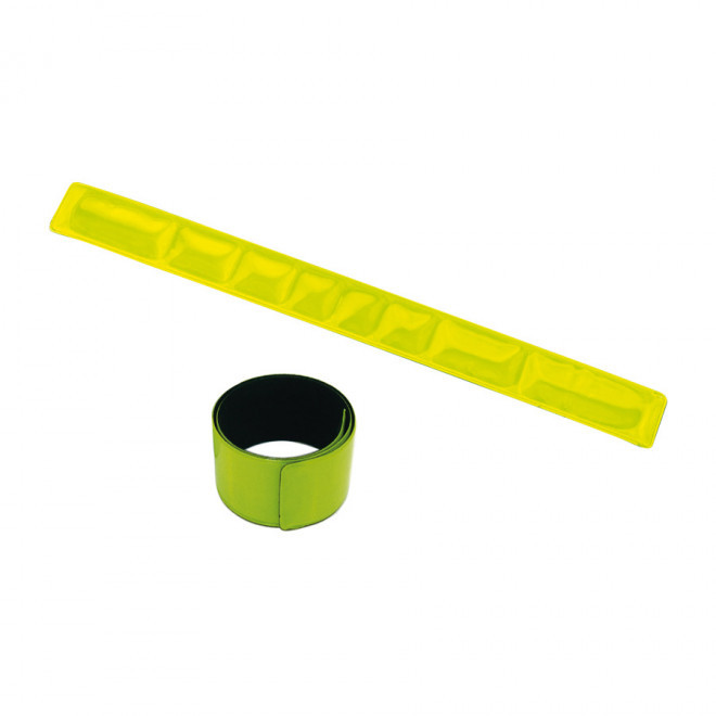 BRASSARD PUBLICITAIRE RÉFLÉCHISSANT 'PREVENTI' - jaune