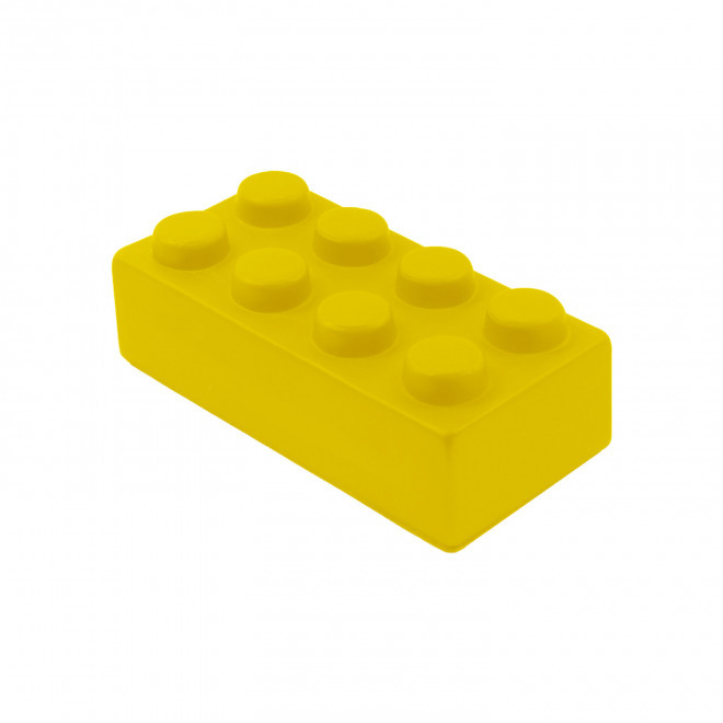 ANTISTRESS METIER PERSONNALISE 'STRESSKOOL BRIQUE' - jaune