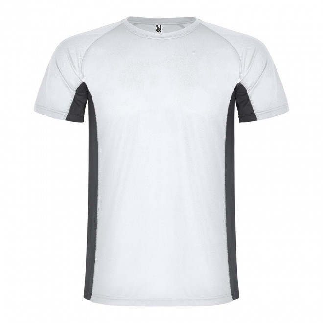 TEE-SHIRT DE SPORT ENFANT PERSONNALISABLE 'SHANGHAI' - blanc/gris