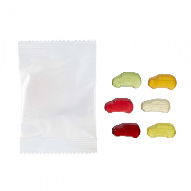 BONBONS SANS GELATINE PERSONNALISE 'PIMPY VEGGIE' - voiture