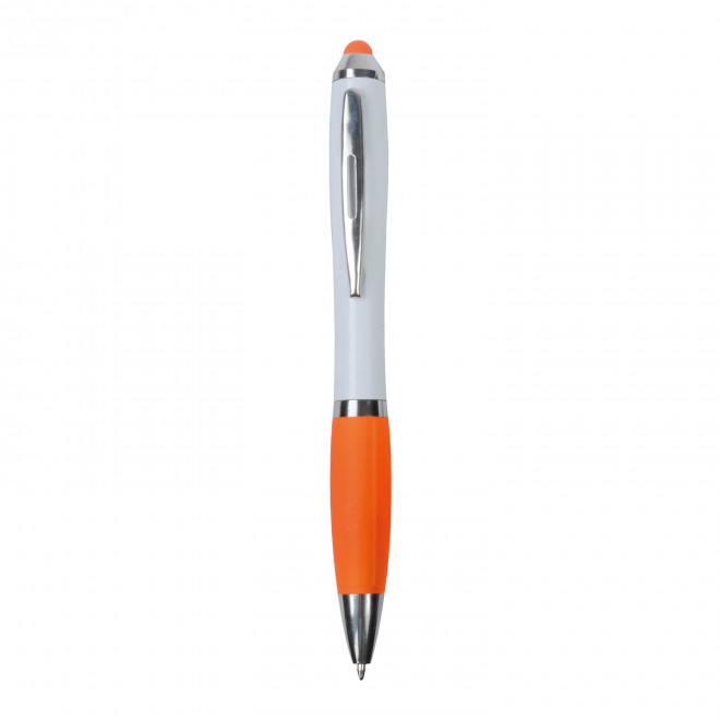 STYLO POUR ECRAN TACTILE PERSONNALISABLE 'NASH BLANCO' - orange