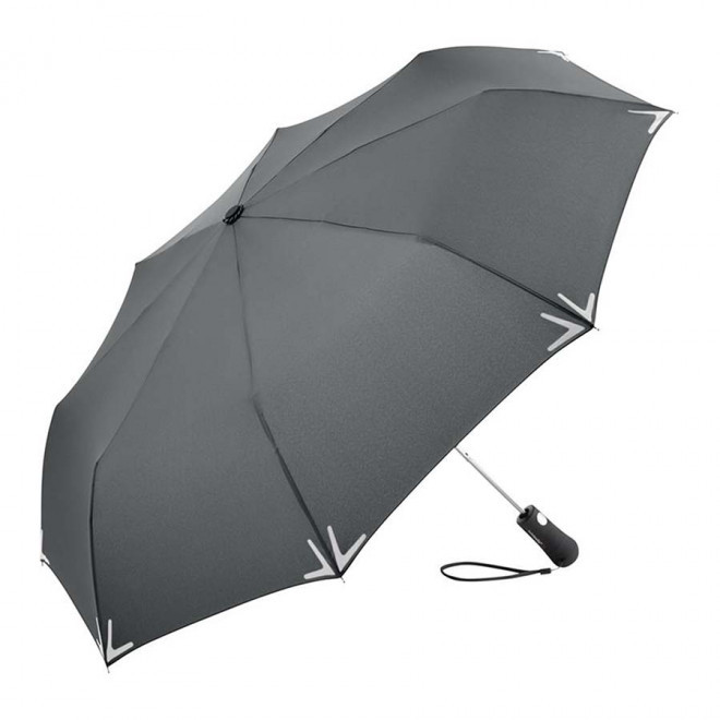 PARAPLUIE PERSONNALISABLE REFLEC FARE® 'MINI RAINLIGHT' - gris