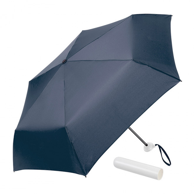 PARAPLUIE TEMPETE PLIABLE MANUEL PERSONNALISABLE FARE® 'PARISA' - blanc/marine