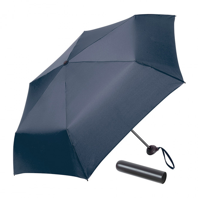 PARAPLUIE TEMPETE PLIABLE MANUEL PERSONNALISABLE FARE® 'PARISA' - noir/marine