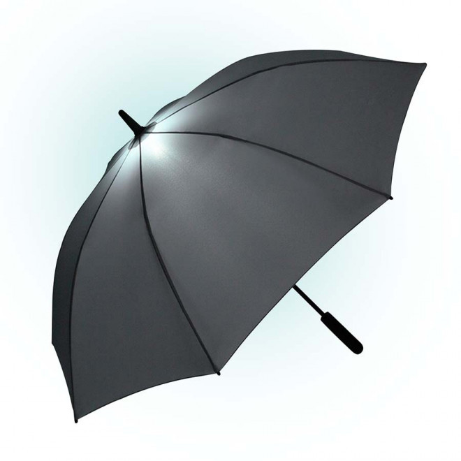 PARAPLUIE TEMPETE AUTO FARE® PERSONNALISABLE 'UMBLIGHT' - gris