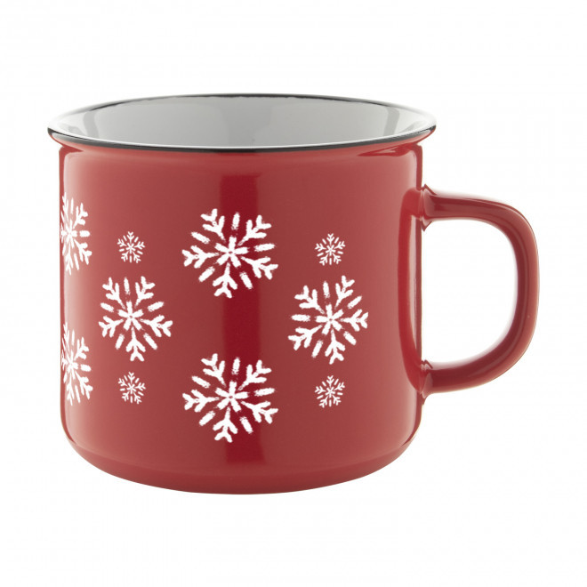 MUG CERAMIQUE 300ML PERSONNALISABLE 'RONSIO NOEL' - rouge