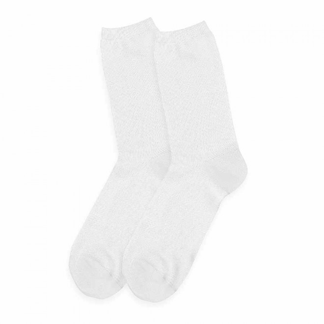 CHAUSSETTES EN COTON TISSEES 'SOCK COTON EUROPE' - blanc