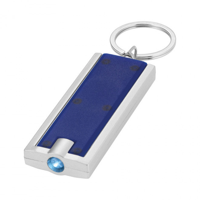 RAPIDE 4J - PORTE-CLÉS PERSONNALISÉ LUMINEUX 'FLAT' - bleu