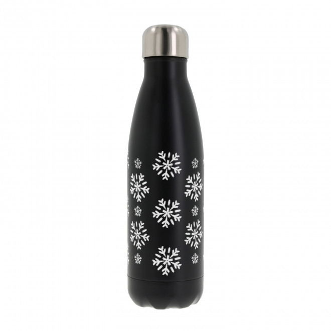 BOUTEILLE ISOTHERME 500 ML PERSONNALISABLE 'ASTRIO NOEL' - noir mat