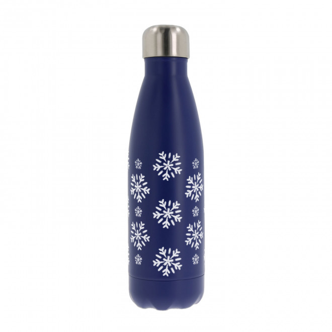 BOUTEILLE ISOTHERME 500 ML PERSONNALISABLE 'ASTRIO NOEL' - bleu mat