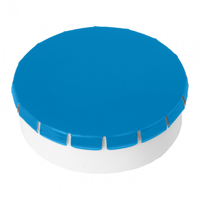 BOITE BONBONS BICOLORE PERSONNALISABLE 'CLIC CLAC EUROPE' - bleu clair