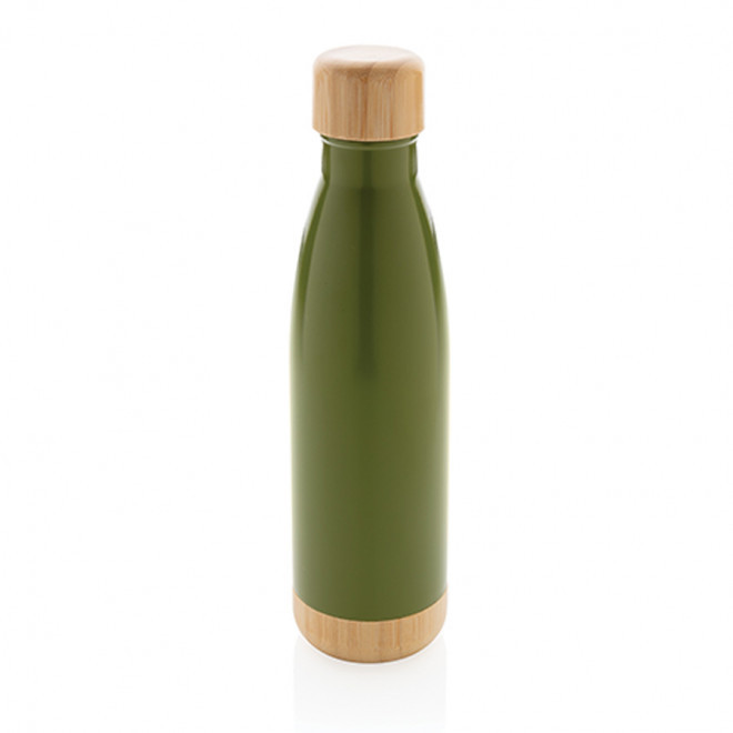 BOUTEILLE ISOTHERME PERSONNALISÉE 520 ML BAMBOU 'NOIBAM' - vert
