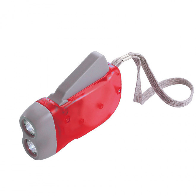 LAMPE DE POCHE PUBLICITAIRE 'DYNAMO' - rouge