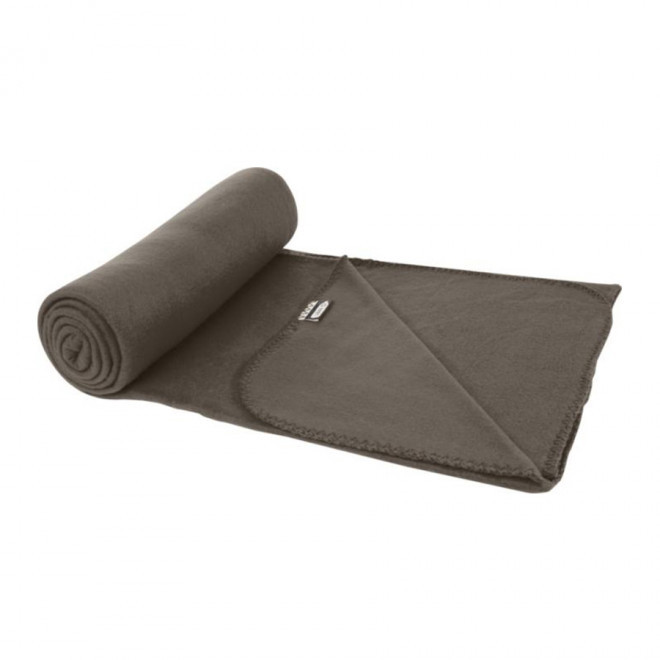 PLAID POLAIRE PERSONNALISÉ RPET 'WEEK-END' - EXPEDITION RAPIDE 4 JOURS  - anthracite