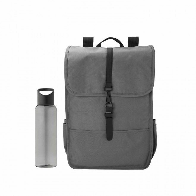 SET SAC ET BOUTEILLE PERSONNALISABLE 'MARGO' - gris