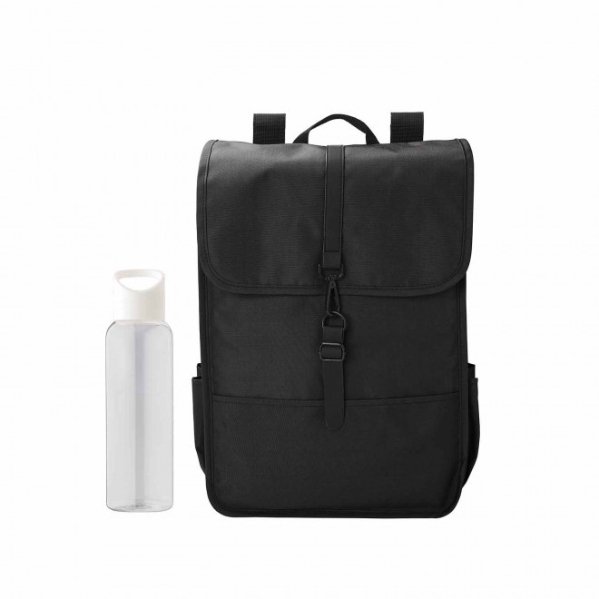 SET SAC ET BOUTEILLE PERSONNALISABLE 'MARGO' - noir